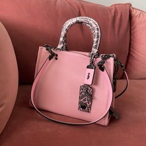 Coach Rogue 25 Petal With Snake Detail